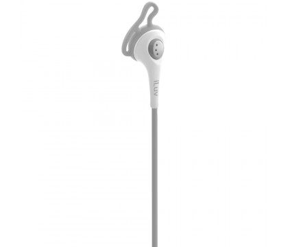 iLuv IEP415WHT Fit Active High Fidelity Sports Earphones with Speak EZ Remote for iPod/iPhone/iPad - White