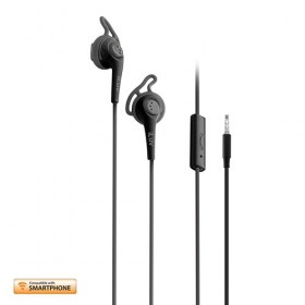 iLuv IEP416BLK Earbuds Fit Active with Remote Smartphone Blk