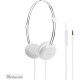 iLuv IHP613WHT Headphone Sweet Coton with Remote,Apple White