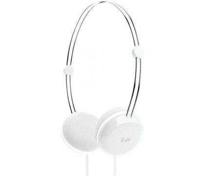 iLuv IHP613WHT Headphone Sweet Coton with Remote,Apple White