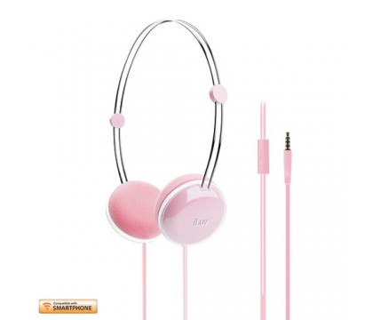 iLuv Headphone Sweet Coton Remote,Smartphone Pink