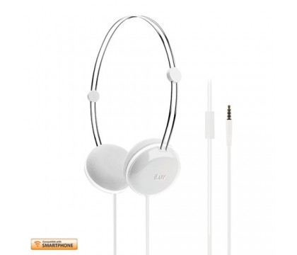 iLuv Headphone Sweet Coton Remote,Smartphone White