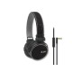 iLuv IHP635BLK ReF High-Fidelity Stereo Headphones, Black