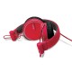 iLuv IHP635RED ReF High-Fidelity Stereo Headphones, Red