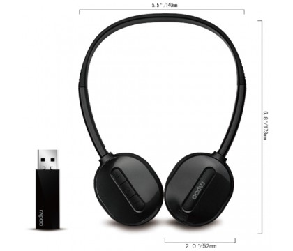 Rapoo H1030 Wireless USB Mic Black Headset