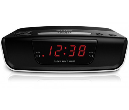 Philips Digital tuning clock radio AJ3123 FM, Digital tuning Dual alarm Time & alarm backup