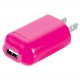 RadioShack DU1412 Wireless Gear AC USB Charger (Pink)