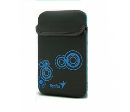 Genius 39700017102 SLEEVE BAG GS-801 Fits up to 8 inch Tablet PC and iPad Black Blue