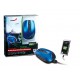 Genius 31030107101 Wireless Energy Mouse Blue with Built-In 2700mAh Powerbank for iOS and Android Smartphone Devices