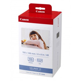 Canon 3115B001 KP-108IN Color Ink Paper Set