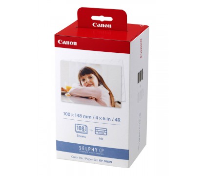 Canon 3115B001 KP-108IN Color Ink Paper Set