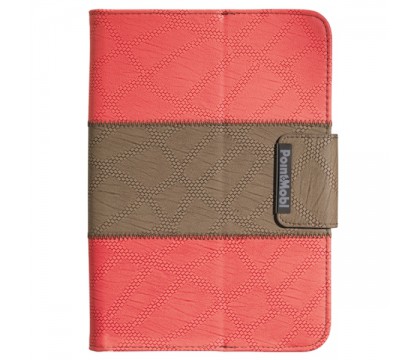 PointMobl Folio Case for 7-8 Inch Tablets (Coral)