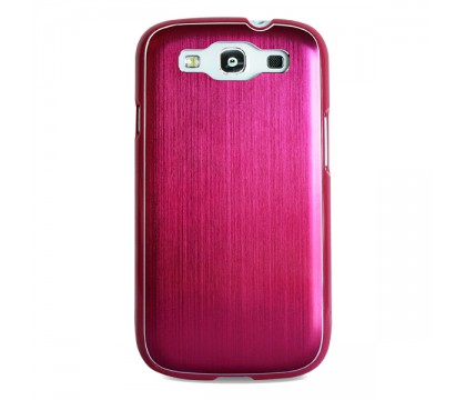 PURO SMG GALAXY S3 COVER METAL PINK WITH SCREEN PROTECTOR