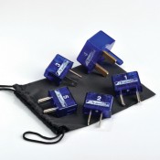 ترافل بلو (177) مجموعة أدابترات قدرة تستخدم حول العالم (لا يوجد طرف أرضى)