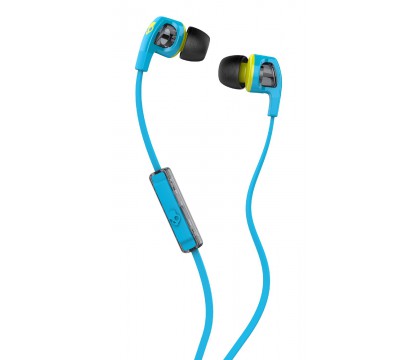 Skullcandy Smokin Buds 2 with Mic1, Hot Blue/Hot Lime (S2PGFY-327)