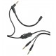 AUVIO® 3300664 Premium Headphone Cable with Boom Microphone