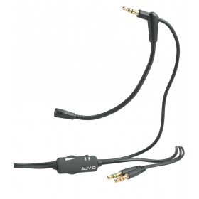AUVIO® 3300664 Premium Headphone Cable with Boom Microphone