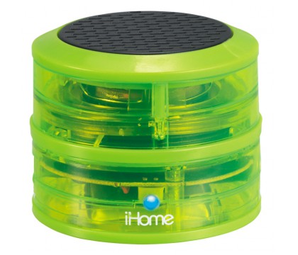 iHome® IHM60QN Rechargeable Mini Speaker (Neon Green)