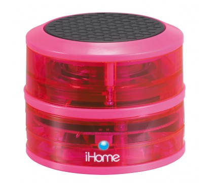 iHome® iHM60PN Rechargeable Mini Speaker (Neon Pink)