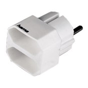 Hama 00108847 2-Way Multi-Plug, white