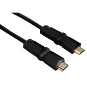 Hama 00122111 High Speed HDMI™ Cable, plug - plug, rotation, gold-plated, Ethernet, 3.0 m