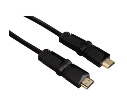 Hama 00122111 High Speed HDMI™ Cable, plug - plug, rotation, gold-plated, Ethernet, 3.0 m
