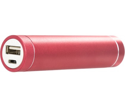 OMEGA OMPB26R POWER BANK 2600MAH 5V OUT: 1000MA RED [42155]; sockets (for iPhone / iPad (30pin), microUSB, miniUSB, Nokia), connection cable