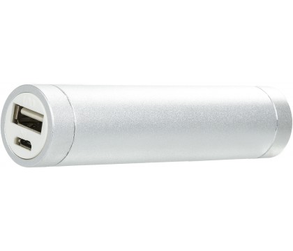 OMEGA OMPB26W POWER BANK 2600MAH 5V OUT: 1000MA SILVER [42156]; sockets (for iPhone / iPad (30pin), microUSB, miniUSB, Nokia), connection cable