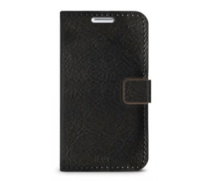 iLuv SN3DIARBK Diary-Leather Premium wallet case with stand for GALAXY Note 3