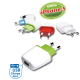 فانسون (SP-3USB-COMBO) شاحن منزلى + شاحن سيارة بمخرج يو إس بى