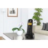 فيليبس (D1201B/63) تليفون لاسلكى ذو لون أسود
