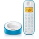 Philips D1201WA/63 Cordless phone, White and Aqua