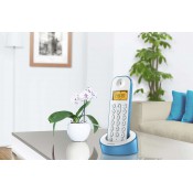 فيليبس (D1201WA/63) تليفون لاسلكى ذو لون أبيض/أزرق