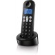 Philips D1211B/63 Cordless phone with a speaker,Color Black