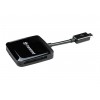 ترانسيند (RDP9) قارئ كروت ذاكرة يحتوى على طرف ميكرو يو إس بى USB 2.0 مناسب للتنقل به فى أى مكان ذو لون أسود