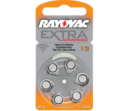 RAYOVAC H.A BATTERY EXTRA 6 CELL V13 RAY-V13