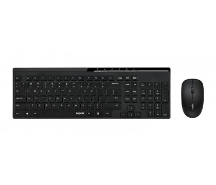 رابو (X8100)  لوحة مفاتيح لاسلكية وماوس لاسلكى ذات لون أسود