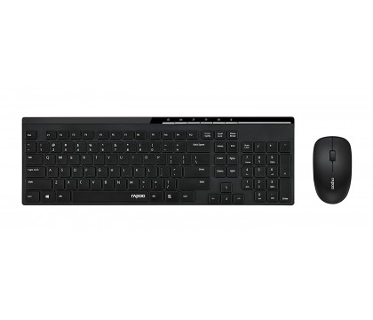 RAPOO X8100 SLIM WIRELESS KEYBOARD&MOUSE BLACK