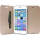 PURO IPC655 LEATHER Flip Book C1 GOLD for Apple iPhone 6/6s