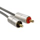 Hama 00104541 ALULINE CABLE, 3.5MM STEREO JACK -2XRCA PL  2M.