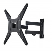 Hama 00118103 FULLMOTION TV Wall Bracket, 1 star, 400x400, 165 cm (32 inch-65 inch), 2 arms, black