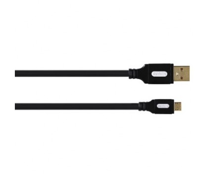 Hama 00127048 AVINITY MICRO USB CABLE GOLD PLATED CL 1 BLK 1.50M