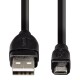 Hama 00054587 MICRO USB 2.0 CABLE, SHIELDED, BLACK, 0.75 M