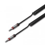 iLuv ICB117BLK Premium 6-Feet (1.8 m) Coiled Aux-In Audio Cable, Black