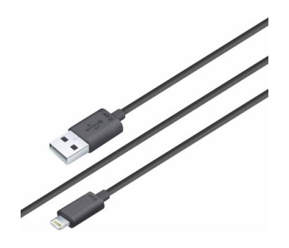 iLuv ICB264BLK Premium Sync/Charge 6ft (1.8 m) Lightning Cable, Black