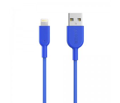 ANKER A8432H31 POWER LINE 2 USB TO LIGHTNING CABLE 3FT, BLUE