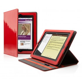 Cygnett CY0298CIGLA Glam Glossy Finish Folio Stand Case for iPad 2 - Red