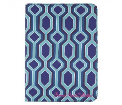 Bonnie Marcus Universal 7 Inch Geometric Print Case (Blue)