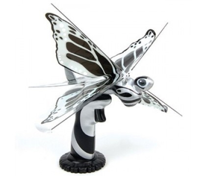 WooWee 4072 FLYTECH MOTH BLACK AND WHITE
