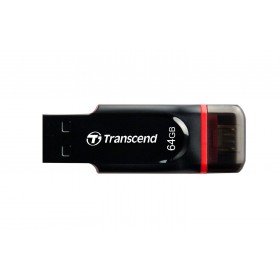 Transcend TS64GJF340 OTG Memory Stick USB 2.0 Black black/red 64GB